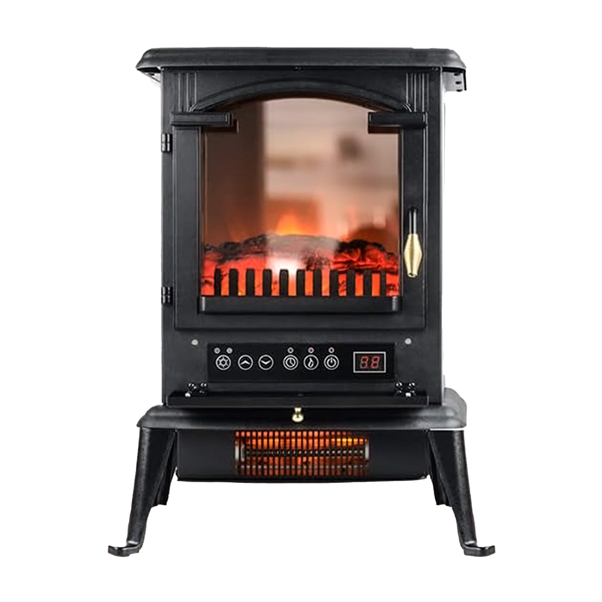 Open Box VOLTORB Freestanding Electric Fireplace Heater Stove w/Remote Control