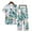 Multicolor 1, variant on Pjs Sets For Women On Sale Summer Classic Printed Short Sleeve Round Neck Pajama Set Tops Pants Two Piece Set Loungewear Multicolor XXL