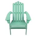 thumbnail image 3 of Northlight 36" Green Classic Folding Wooden Adirondack Chair, 3 of 6