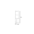 thumbnail image 6 of Virtue Corner Bar Cabinet Two Shelves Five Built-in Wine Rack Finish Aged Oak Material Laminate 70.8" x 17.7" x 17.7", 6 of 7