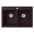 thumbnail image 4 of Swan QZSQ-3322-075 33" x 22" Granite Dual Mount Kitchen Sink, Available in Various Colors, 4 of 4