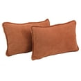 thumbnail image 3 of Porch & Den  Blaze River Microsuede Lumbar Throw Pillows (Set of 2) Teal Blue, 3 of 5