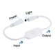 thumbnail image 2 of Uxcell 11'' Interruptor de atenuación táctil DC 24V Cable ABS Plástico Blanco, 2 of 5