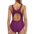 thumbnail image 4 of Women‘s Sport One Piece Swimsuit Push Up Monokini Tummy Control Color Block Swimwear Bathing Suits, 4 of 4