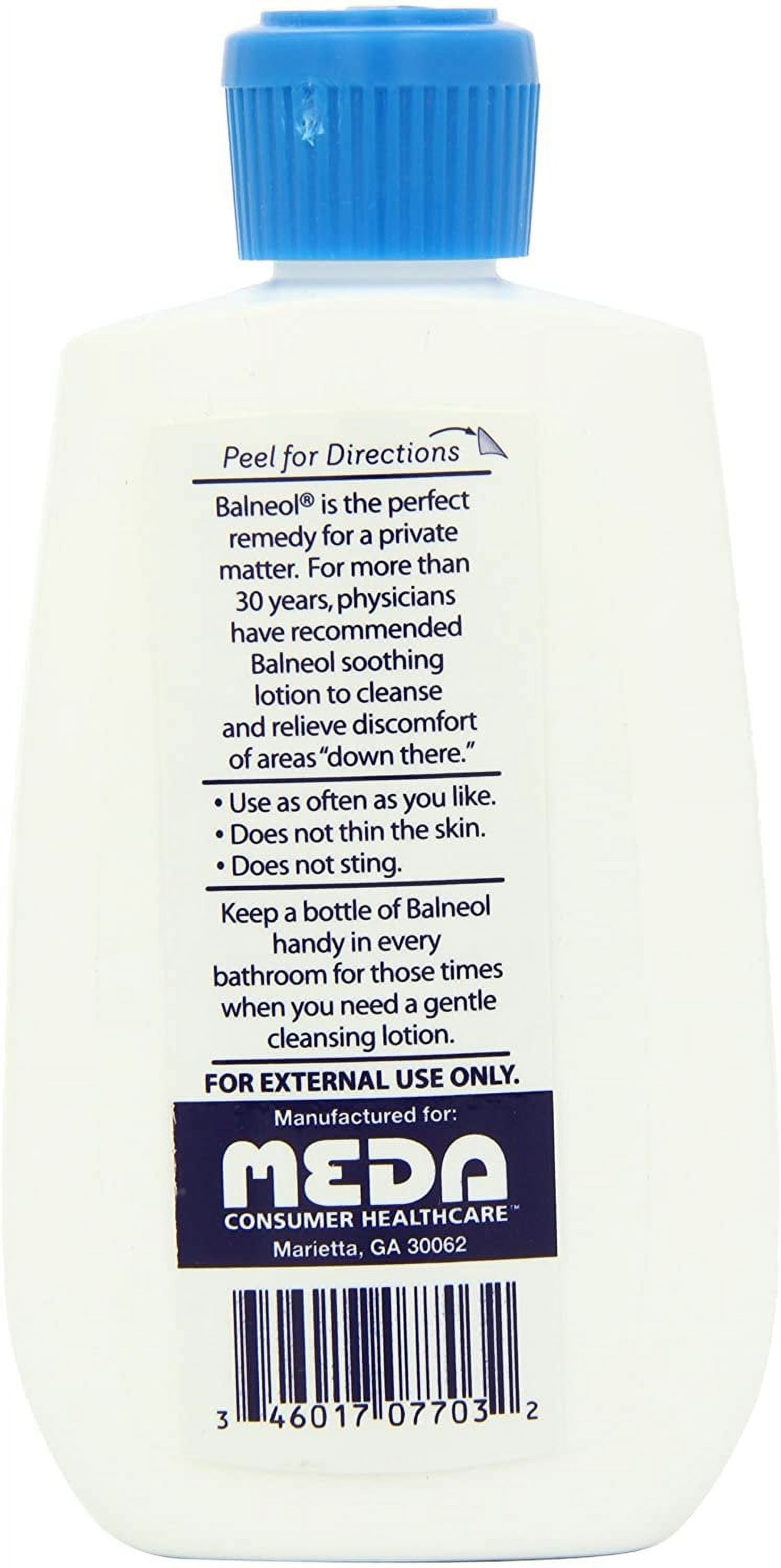 Balneol Hygienic Cleansing Lotion Soothing Relief For Men & Women, Unflavored, 3.0 Oz (Pack of 3)