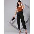 thumbnail image 2 of Zima Leto Women's Brown Animal Print Jumpsuit, 2 of 8