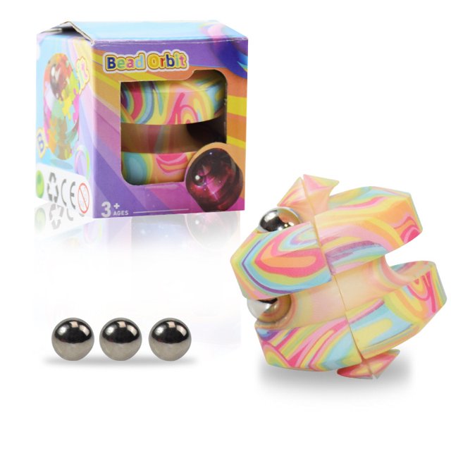 Gyro Fidget Toys Decompression Rubi Cub Anti Stress Spinner Magic Beans Rotating Decompression Toy, Symphony