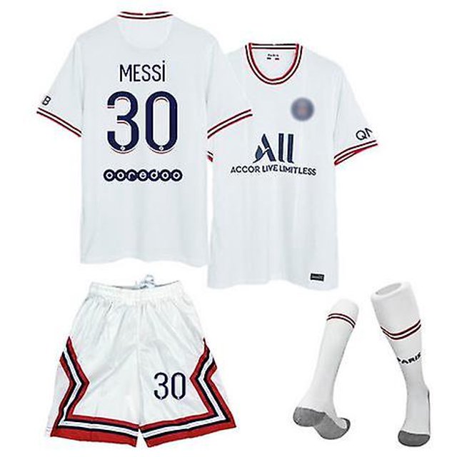 S30 White Sock2022 Camisetas de fútbol para hombres Edición de la liga Mbappe Neymar Jr Messi Niños Deporte para mujeres Conjuntos de trajes de fútbol blancos esquí esquí Gafas de esquí