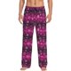 thumbnail image 1 of Fotbe Snowflakes And Christmas Pantalones de Pijama para Hombre, Pantalones de Dormir, Pantalones de Casa con Cintura Ajustable y Bolsillos-3X-Large, 1 of 6