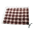 Ultra Performance Red Plaid 12V Heated Travel Blanket