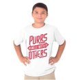 thumbnail image 5 of Crazy Cat Lady Purrs Well With Others Crewneck T Shirts Boy Girl Teen Brisco Brands M, 5 of 6