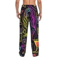 thumbnail image 7 of Salouo Neon Bar Drinks Print Pajama Pants for Men, Lounge Pants Elastic Waistband Casual Men's sleepwear Loungewear Sleep Pajama Pant -X-Large, 7 of 7