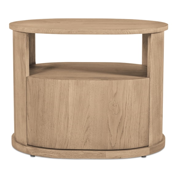 Moe's Home Collection Tommy 1-Drawer Wood Bedroom Nightstand in Natural