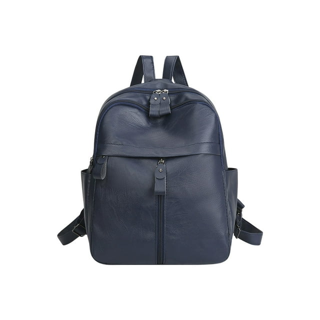 Ohufall Premium PU Leather Lightweight Travel Backpack For Women Large Capacity Commute Work Bag