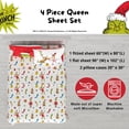 thumbnail image 2 of Juego de cama Franco Queen de microfibra Grinch, 4 piezas, 2 of 5
