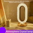 thumbnail image 6 of Bedside Table Lamp - Bedroom Modern Oval Nightstand Lamps,Warm White 3 Color temperatures,Dimmable Lights with USB Cable,for Home Hallway, Living Room,Bedroom Lighting, 6 of 8