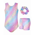 thumbnail image 5 of Girls Gymnastics Leotards, Glitter Ballet Dance Unitards Biketards Activewear with Short & Hairband for Kids, 5 of 5