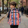thumbnail image 4 of Yspwyqan Backpack for Little Girls, Patriotic Leopard Star 17" School Backpack, Adjustable Straps 600D Durable Bookbag with Front Pocket for Primary Elementary Travel Hiking, 4 of 7