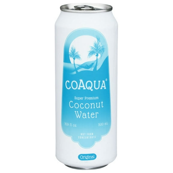 (Pack of 12) Coaqua Coconut Water Large Can 16.9 Fo