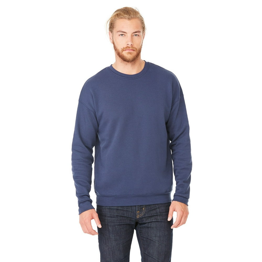 Download BELLA+CANVAS - The Bella + Canvas Unisex Drop Shoulder Fleece - NAVY - L - Walmart.com - Walmart.com