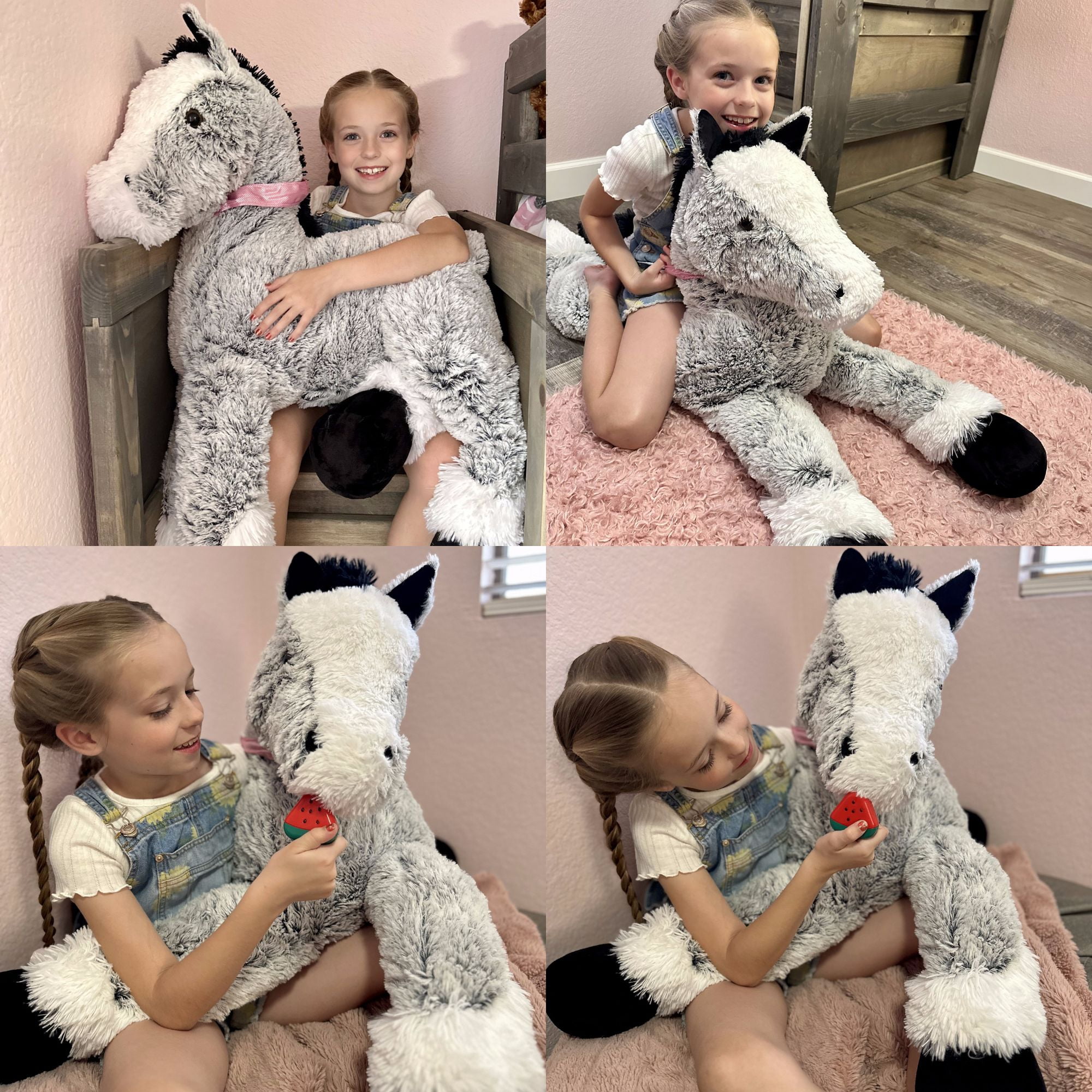 MaoGoLan 47" Giant Horse Stuffed Animal Large Stuffed Horse Plush Toy