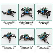 Quadruped Robot Kit , Open Source Programming Robot, App Remote Control, Walking Crawling Twisting Servo STEM Project,for Engineers, Geeks, Students