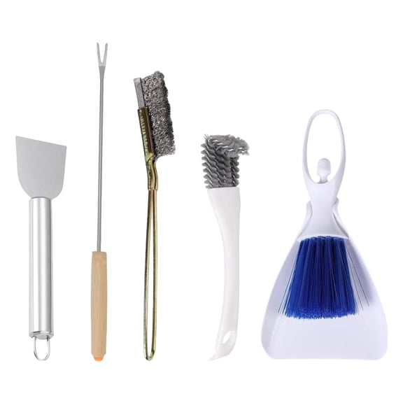 Bird Cage Cleaning Kits 5Pieces Stainless Steel Tools Set for Efficient Waste Removal and Bird Cage Maintenances Use