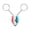 Pink Blue, variant on Ceramic Fish Matching Keychains Magnetic Heart Strap Matching Phone Charm Couples Stuff Valentines Day Gifts