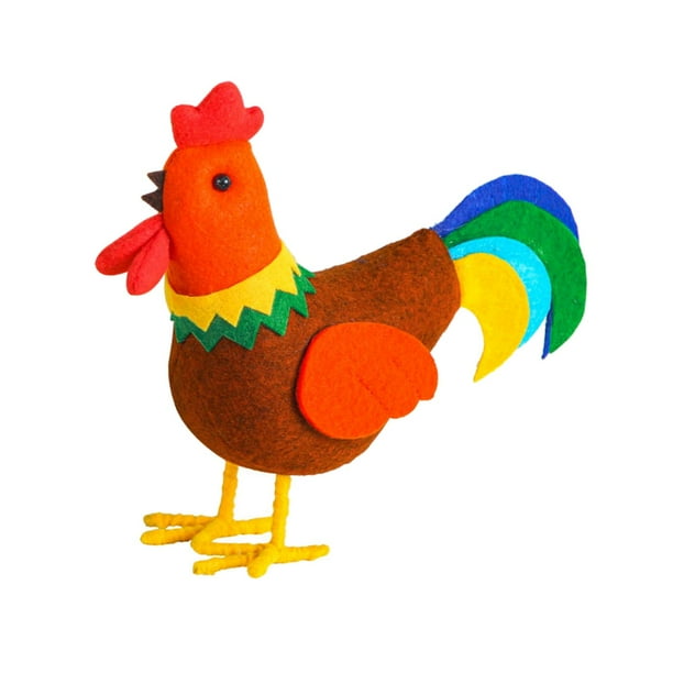 Juguetes de pollo de fieltro, regalos de peluche, rellenos para cestas de Pascua, juguetes de regalo para niños Gallo
