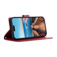 thumbnail image 4 of Nalacover Case for Samsung Galaxy S20 Ultra - Card Holder PU Leather Flip Wallet Cover with Magnetic Clasp Stand Hand Strap, Soft TPU Inner Shockproof Anti-Scratches Case for Galaxy S20 Ultra, Red, 4 of 10