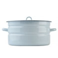 thumbnail image 3 of Novomoskovsjka Posuda Granite Light Blue Enamel Pot with Lid 16.9 Qt (16 L) Enameled Steel Stockpot Cooking Pot Induction Pot Enamelware Kitchen Pot Enamel Stock Pot Soup Pot, 3 of 9