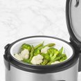 thumbnail image 2 of Ricardo 8-Cup Rice Cooker, 4 Pre-Programmed Functions, Digital Timer, Automatic Warm Mode, Measuring Cup, Steamer Basket, Non-Stick, 400W, Black, 2 of 4