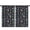 Bigfoot and Campfire, variant on Blackout Kids Curtains,Bigfoot and Campfire Black Pattern Children's Insulated Curtains Set Of 2,Bedroom Essentials,Toddler Room Decor 52"x84"