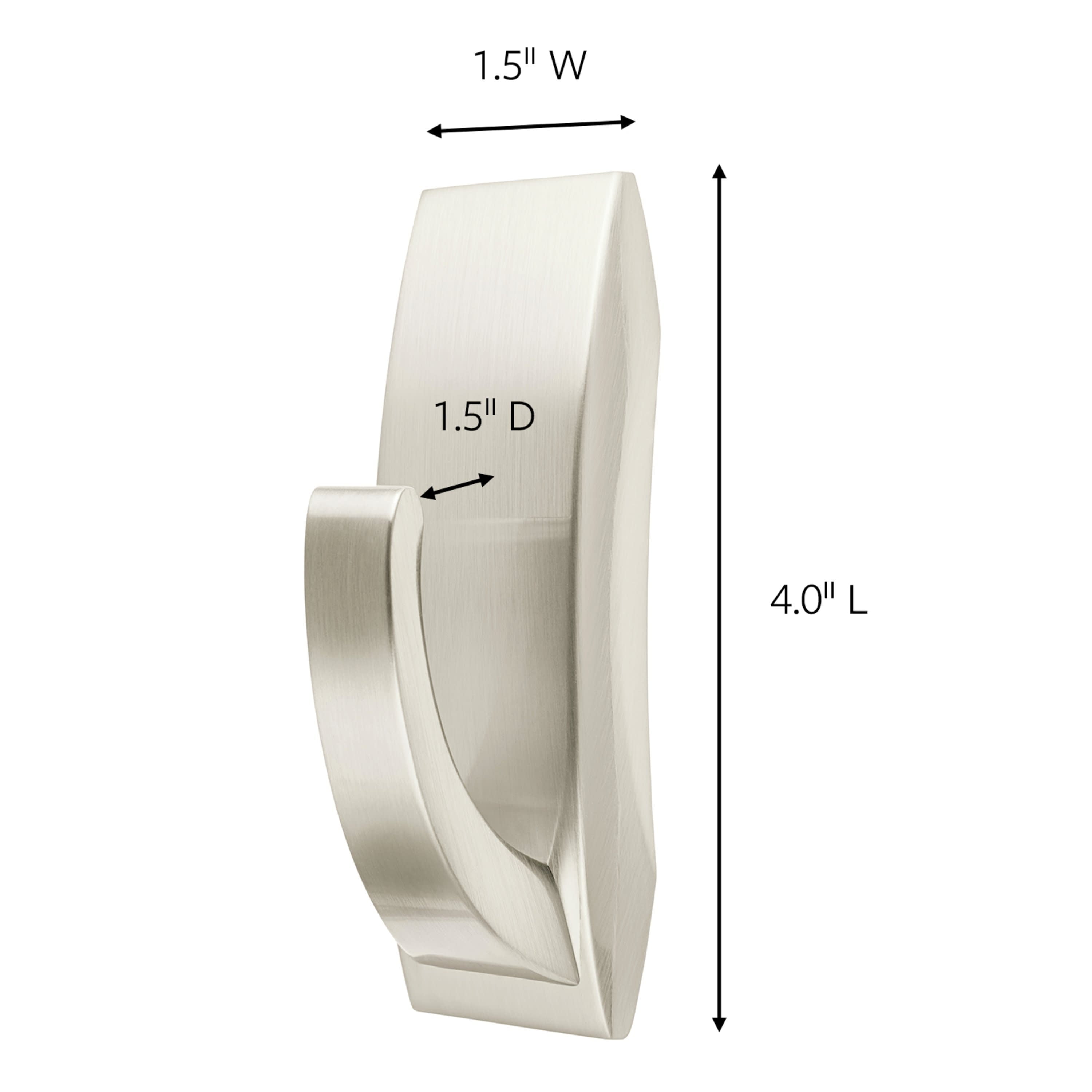 Command Bath Hook, Large, 1 Hook, 2 Water-Resistant Strips