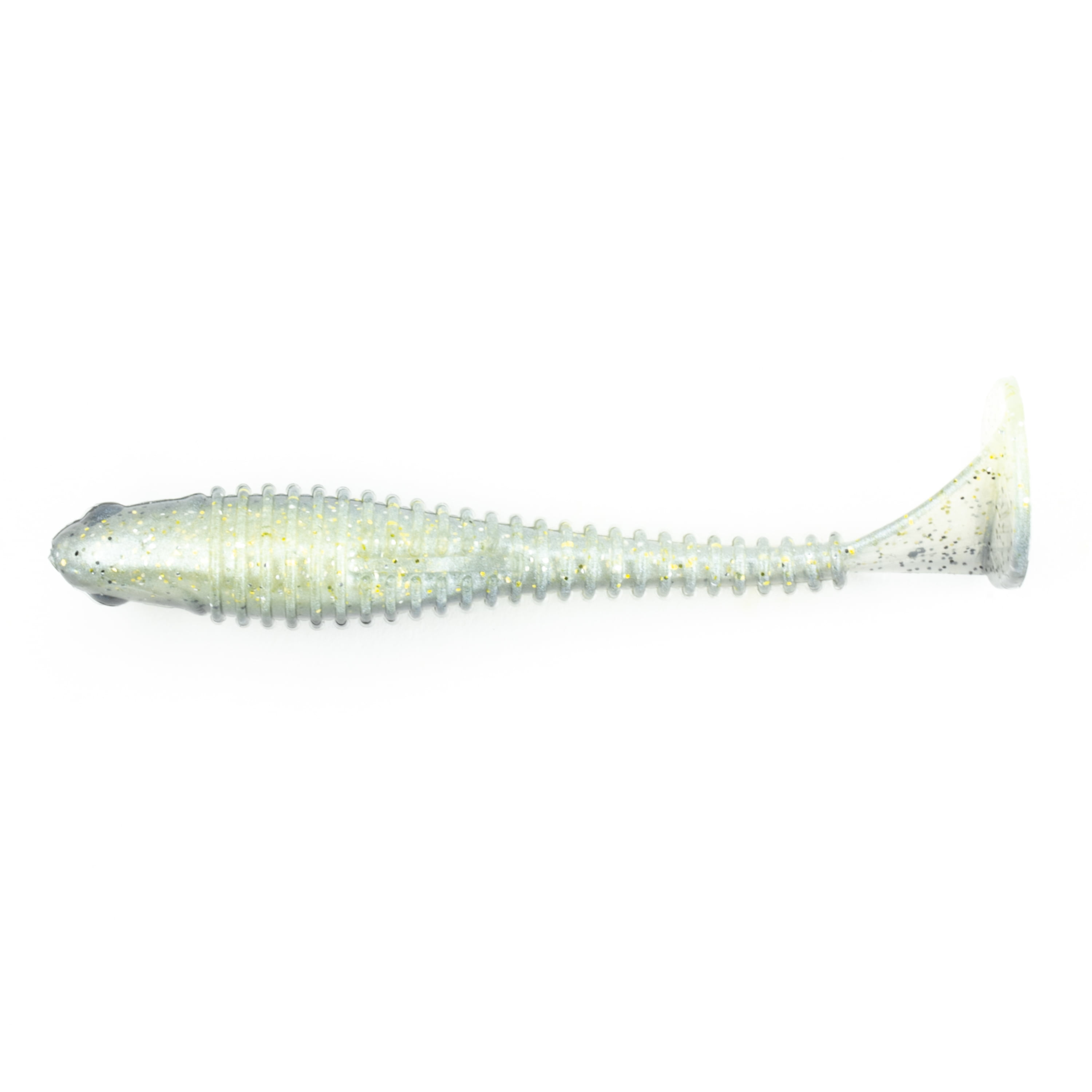 Ozark Trail 4" Shudder Swimmer, Sexy Shad, 5pc Fishing Soft Baits