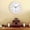 White, variant on Oggfader Alarm Clock for Kids Outdoor Clock With Hygrometer Wall Clock Outdoor Wall Clock 12 Inch Outdoor Clock For Patio Rainproof 12in Black