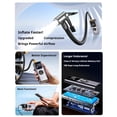 thumbnail image 3 of Portable Car Tire Inflator w/ LED Electric Air Pump Tire Inflation Emergency Use, 3 of 7