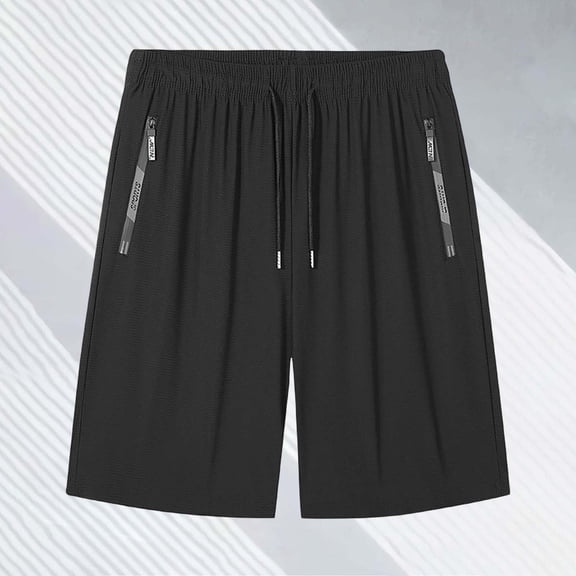 Only Moment Women's Summer Shorts Nylon,Spandex Athletic Running Shorts Crossover High Waisted Gym Shorts with Zipper Pockets Black,XL