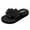 Black, variant on Women's Floral Platform Flip Flops Summer Boho Sandals with Big Flower Decoration Lightweight Non Slip Beach Thong Slippers for Vacation Gray Size 6