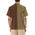 thumbnail image 3 of Lars Amadeus Men's Shirt Short Sleeve Button Down Striped Summer Shirt, 3 of 6