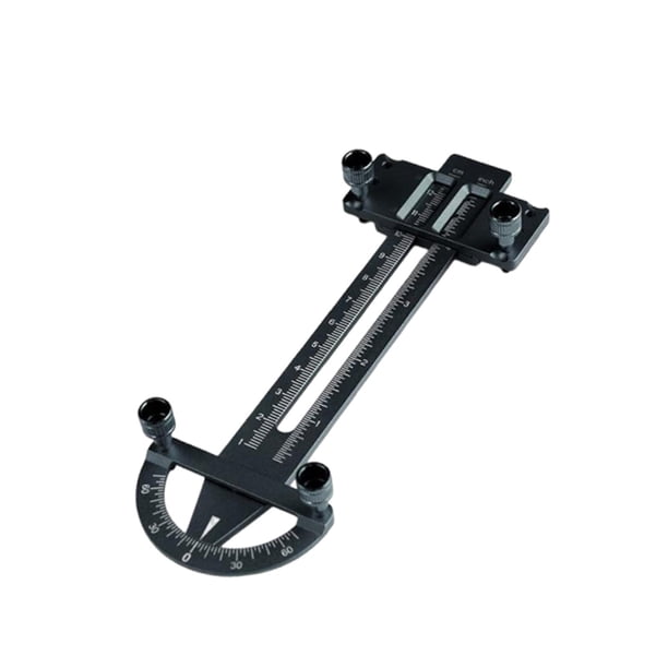 Herramienta de medición de amortiguadores RC, herramientas de configuración de automóviles RC, herramienta de medición de amortiguadores resistentes y Negro