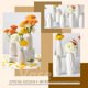 thumbnail image 4 of Jarrón de cerámica blanco juego de 10 jarrones para flores y zacate de Pampa, centros de mesa boho para decoración del hogar y fiesta, jarrones blancos, decoración del hogar, jarrones, 4 of 4