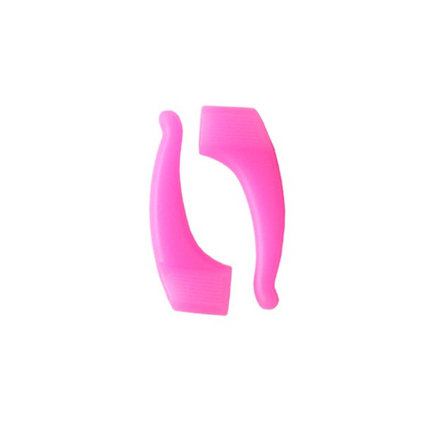 Jumpingount Tapones de vidrio Retenedor de gafas de silicona Cómodo 1 par Antideslizante Ligero para niños Adultos Verde Cadenas y cordones para anteojos Rosa roja Jumpingount AP008432-05