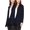 Navy-Navy, variant on Women's Pack of 2 – Casual Long Sleeve Open Front Draped Cardigans