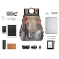 thumbnail image 4 of Sigee Elephant in Smoke for Lightweight Backpack for Hiking, Camping, and Travel, College School Computer Bag Men and Women, 4 of 5