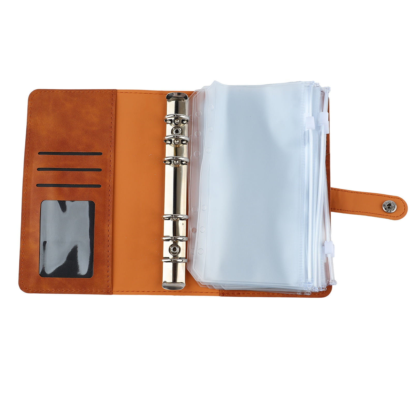 Money Binder, A6 Size Budget Binder Stainless Steel Multiple Pockets