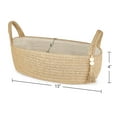 thumbnail image 5 of Vophios Small Storage Basket for Toilet Tank Top Bathroom Jute Toilet Paper Tray 13" L x 6" W, 5 of 6