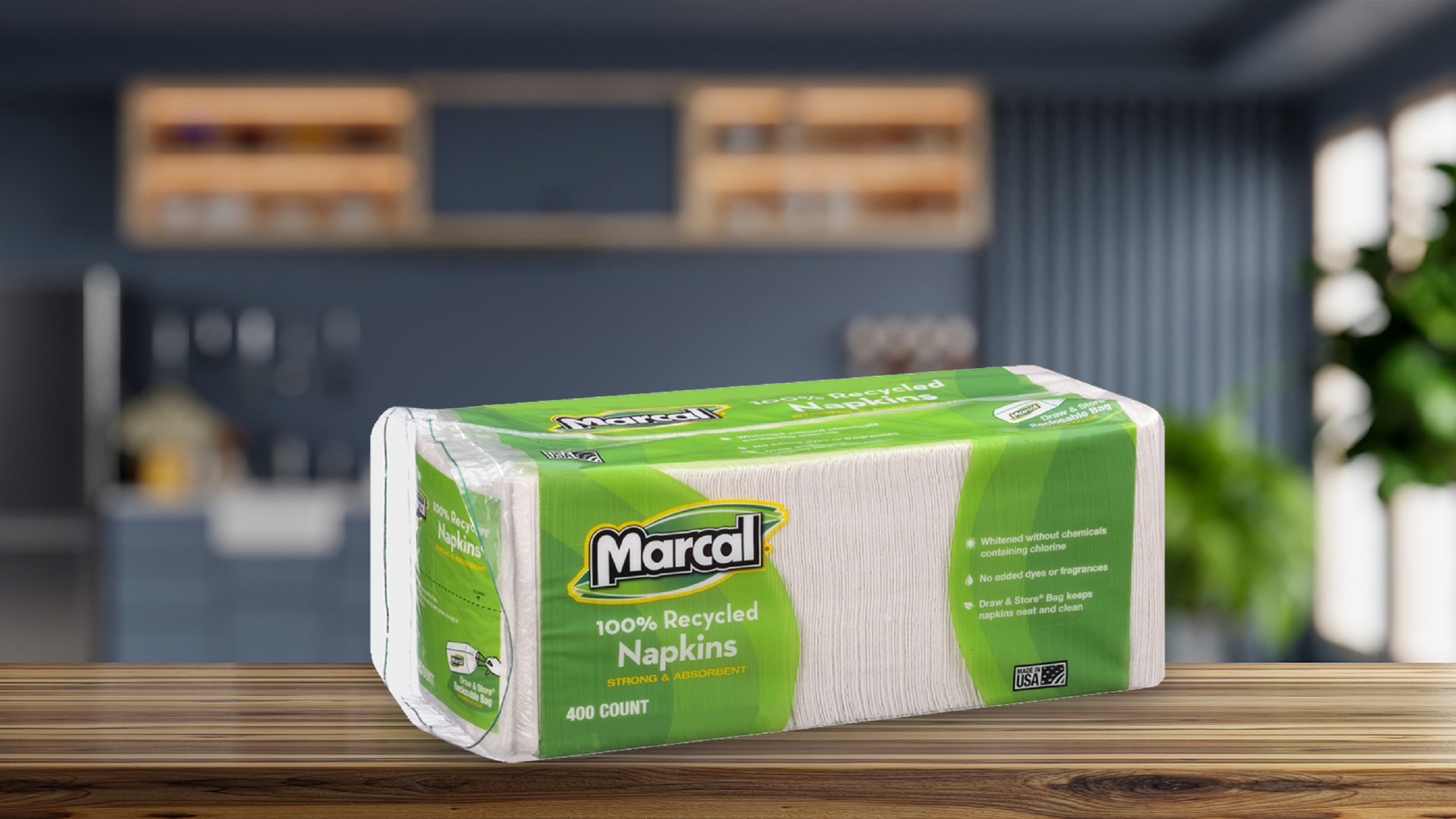 Marcal 100% Recycled Luncheon Napkins, 2400-Count photo 7