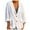 White, variant on Mnyycxen Women Cotton Linen Blazer Jackets Long Sleeve Button Lapel Open Front Coat Business Work Casual Cardigan with Pockets