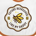thumbnail image 4 of Inktastic Future Beekeeper Like Daddy Boys or Girls Baby Bib, 4 of 4